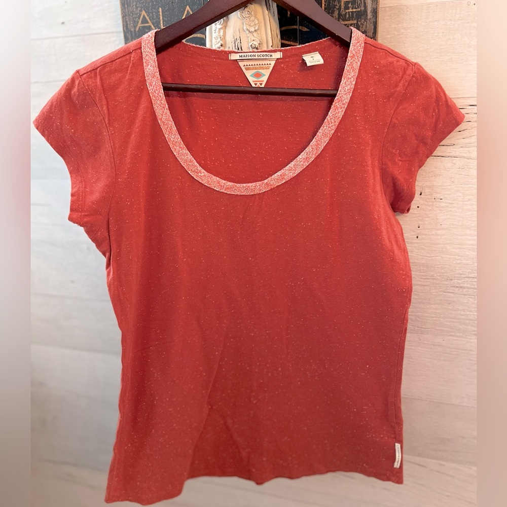 Maison Scotch & Soda Ladies Cap sleeve Tee